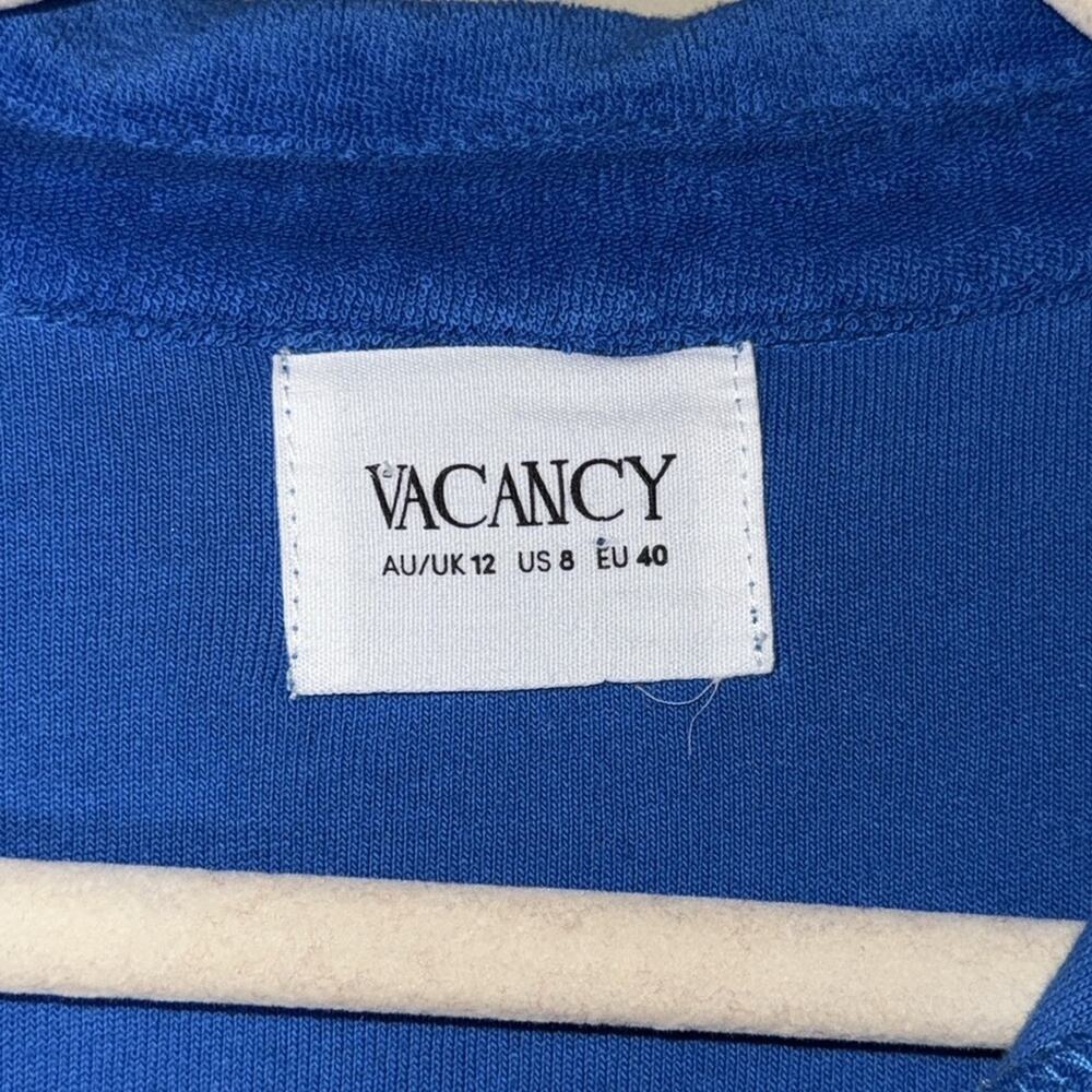 Vacancy Daylight Terry Mini Dress cobalt size 8 - Picture 5 of 10
